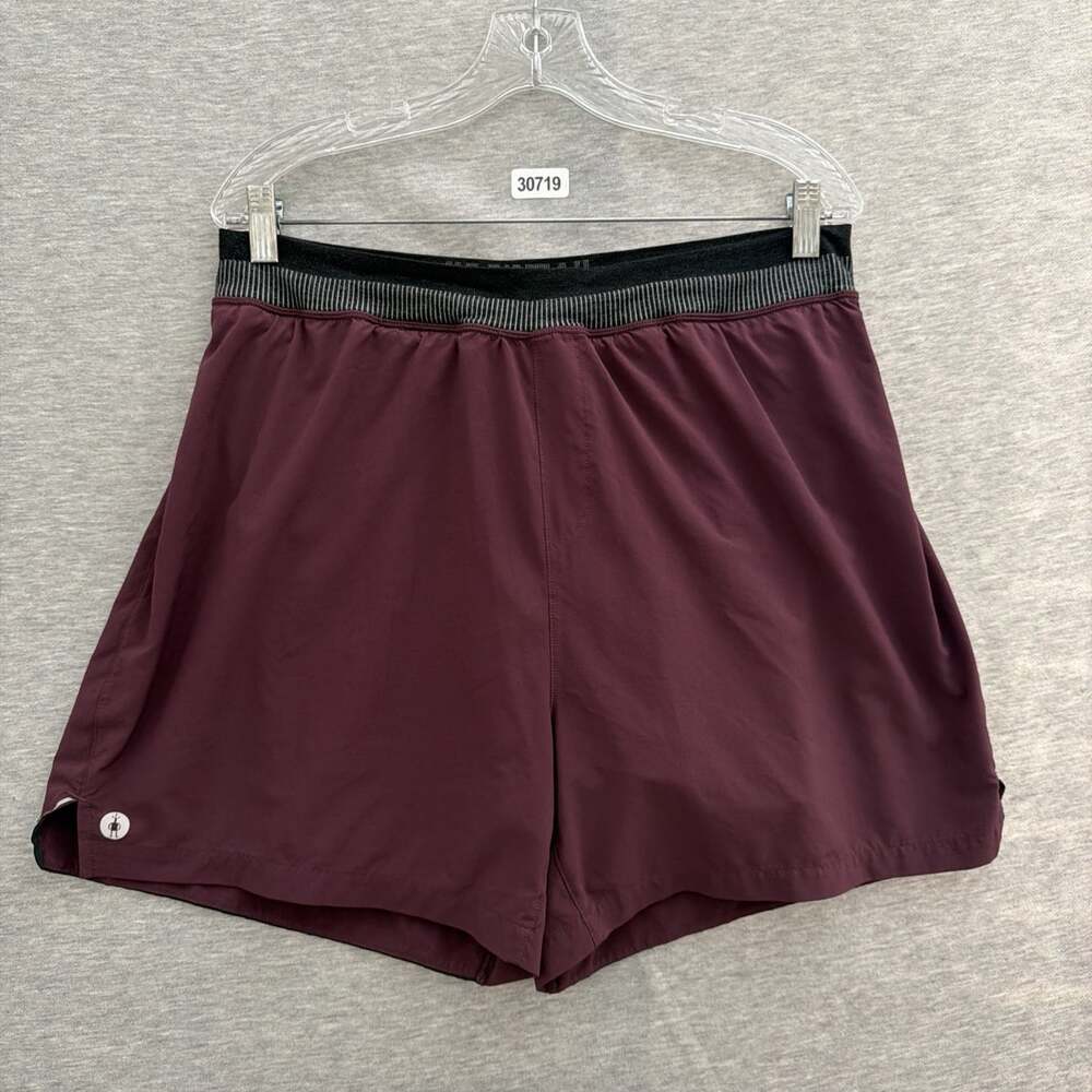 Smartwool Men's Size 2XL Maroon Intraknit Active Lined 5" Inseam Shorts